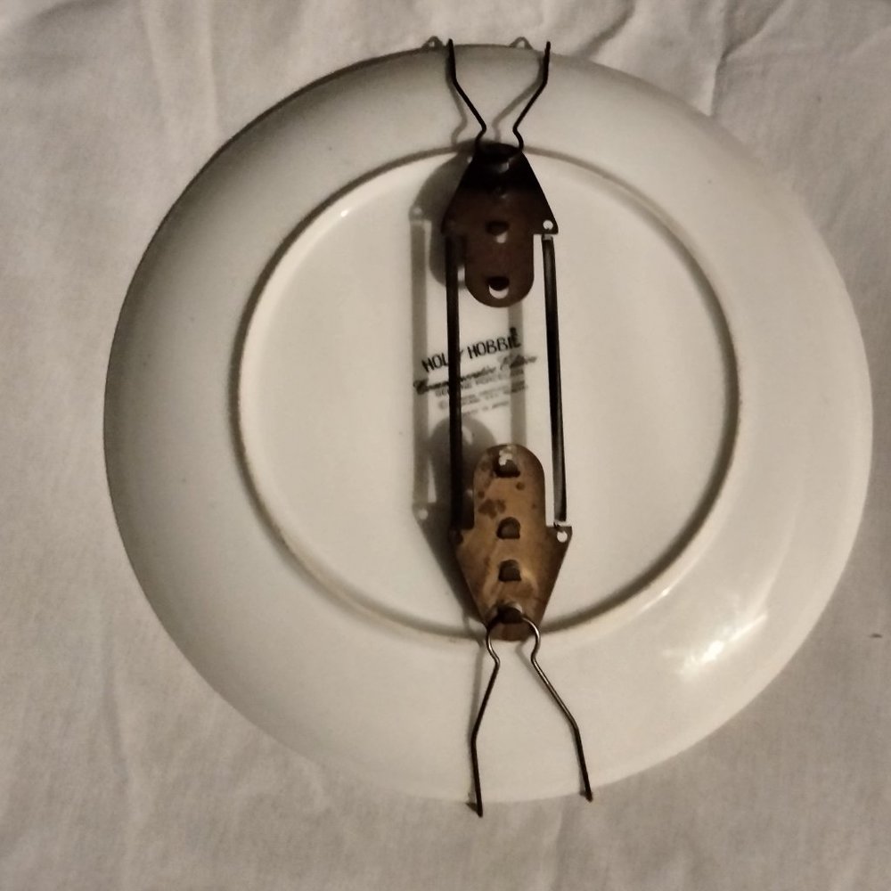 Vtg Mother's Day 1973 Holly Hobbie Plate AMERICA GREETINGS with vtg Plate Hanger - Picture 6 of 8